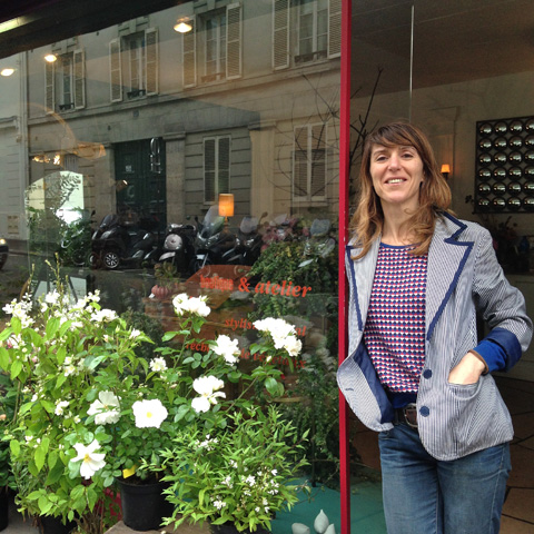 Marion Audier, fleuriste à Paris - photo Sophie Plouvier