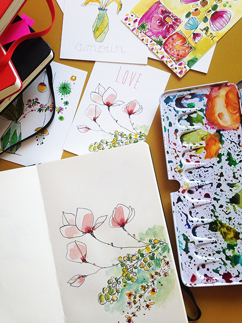 carnet de croquis Sophie Plouvier
