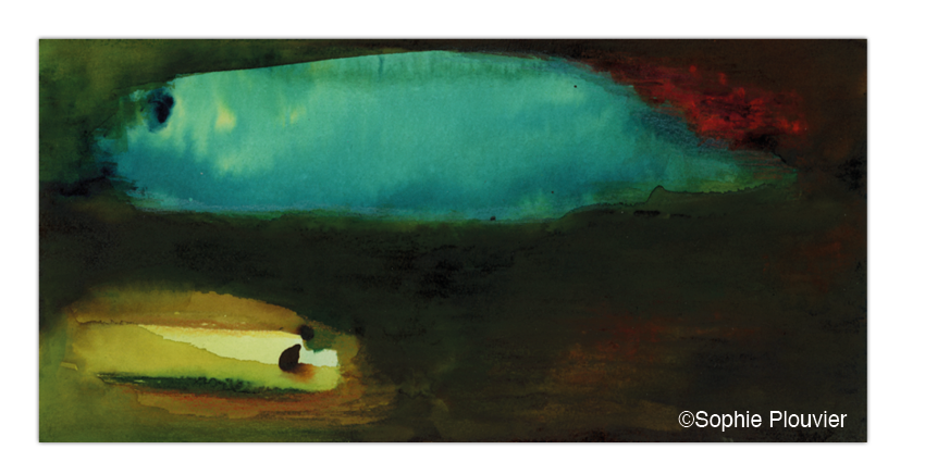 peinture aquarelle et crayons Sophie Plouvier