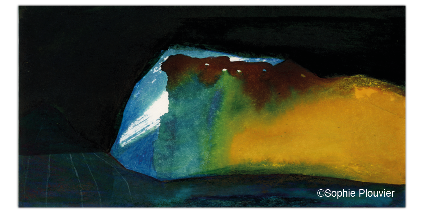 peinture aquarelle et crayons Sophie Plouvier