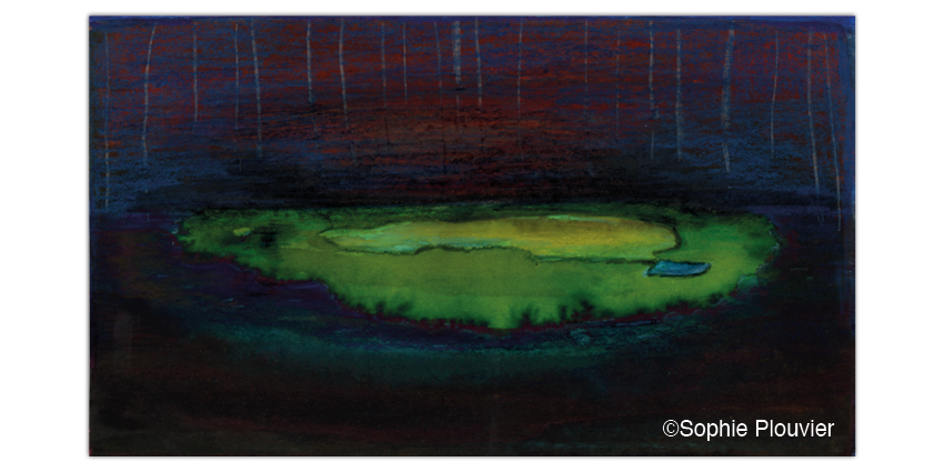 peinture aquarelle et crayons Sophie Plouvier