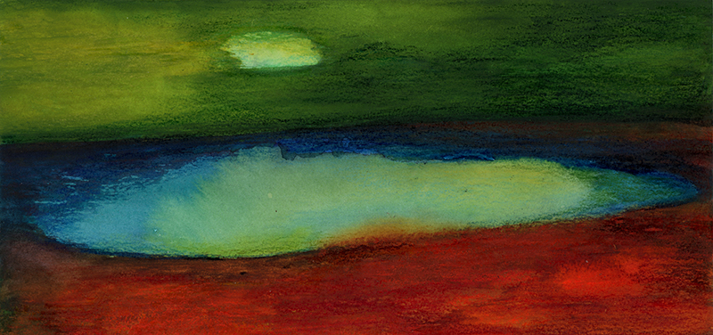 paysage-imaginaire-Peinture encre aquarelle Sophie Plouvier 04