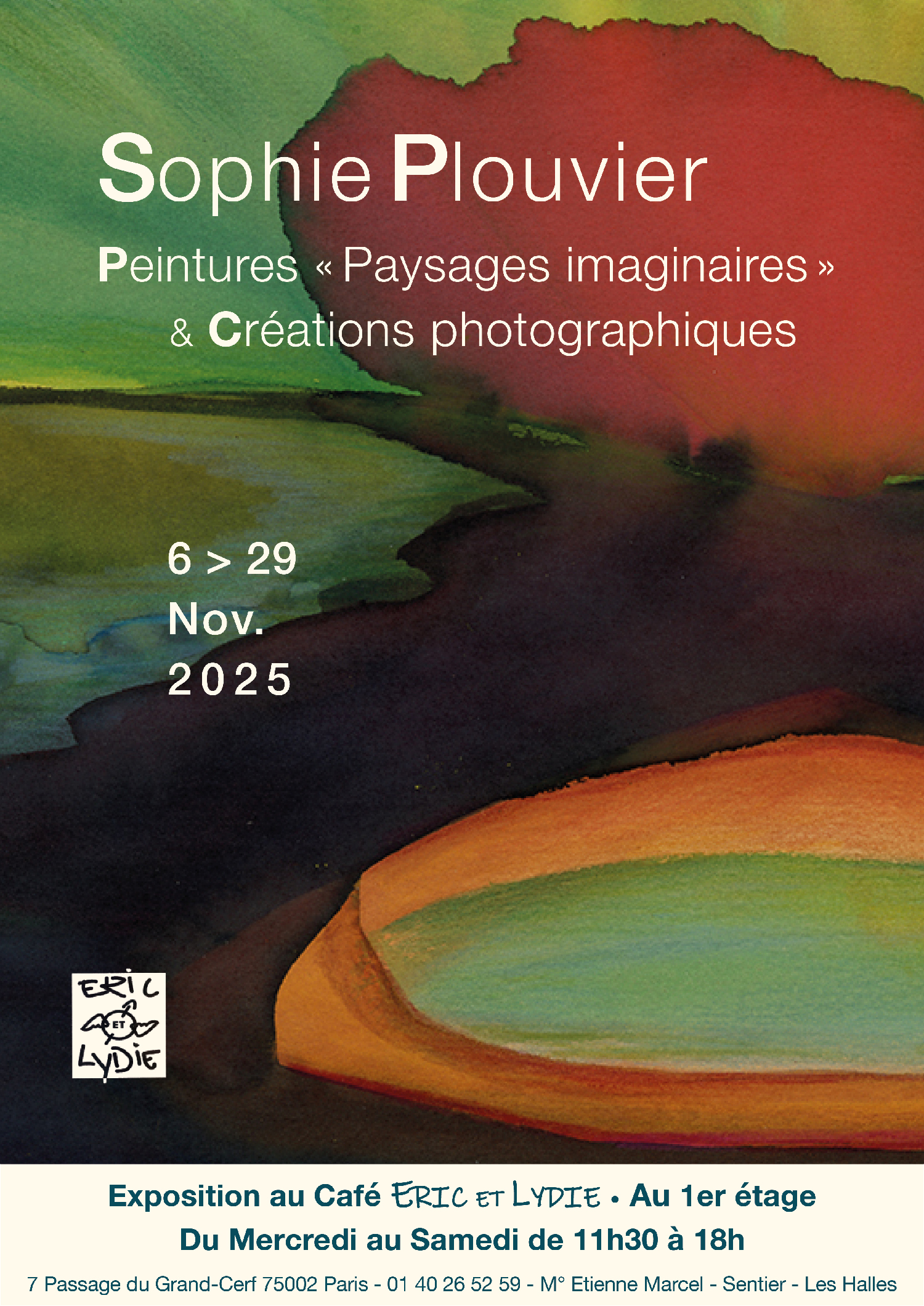 Exposition chez “Eric et Lydie Café” à Paris